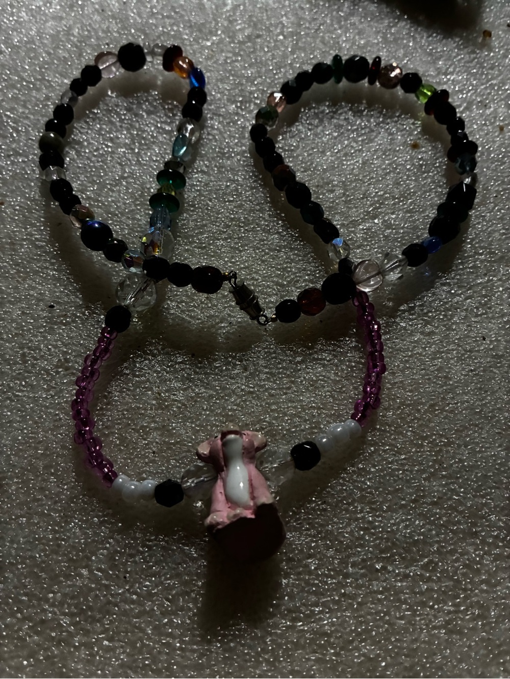 Vintage glass beads necklace